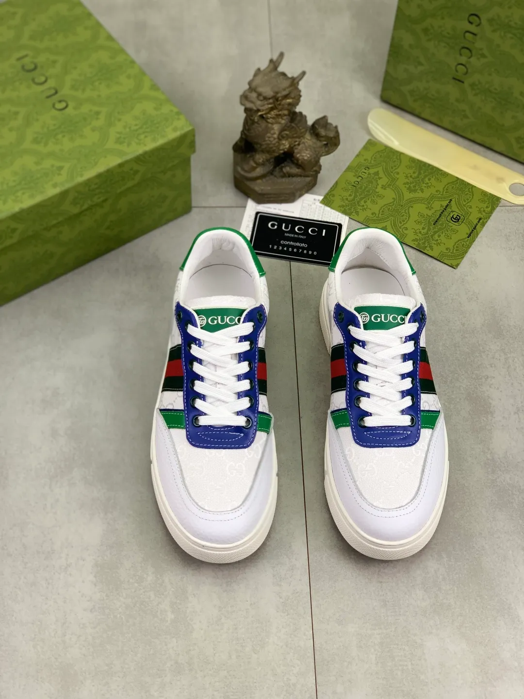 Men's men's shoes 💰P420💰【New style】(GUCCI) official website's latest 🎁🎁casual and fashionable men's shoes👟, hot style 💥 style is simple and elegant, exclusive for trendy men. Unique official website's latest brand double G element Elements 👑 Original Gucci decoration, fashionable and generous, original calfskin fabric ✅ Fully imported first-layer pigskin lining, official website designated wear-resistant, lightweight original rubber casual outsole, classic model taken in real life 🎬39-44 5️⃣ colors available